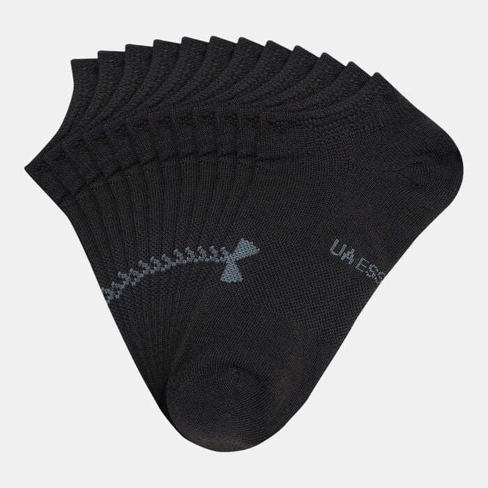 Under Armour Kids' Essential No-Show Socks (6-Pack) Black Under Armour Kids' Essential No-Show Socks (6-Pack) Black image number 0