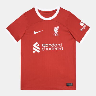 Nike Kids' Liverpool F.C. Dri-FIT Stadium Home Jersey - 2023/24 Red