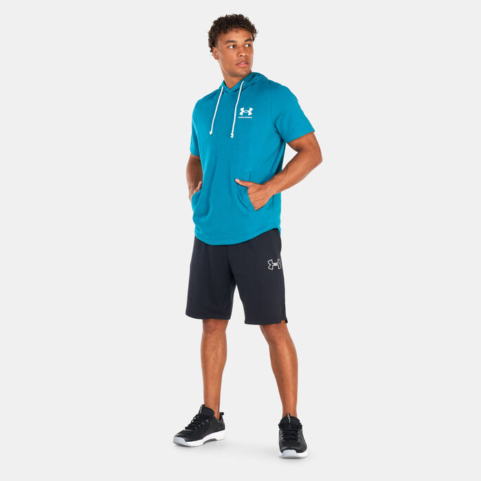 Under Armour Men's UA Rival Terry LC Hoodie Green image number 2