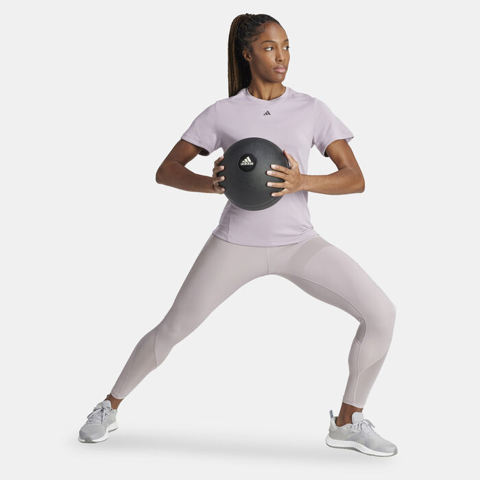 adidas Women's Designed for Training HEAT.RDY HIIT T-Shirt Purple adidas Women's Designed for Training HEAT.RDY HIIT T-Shirt Purple image number 2