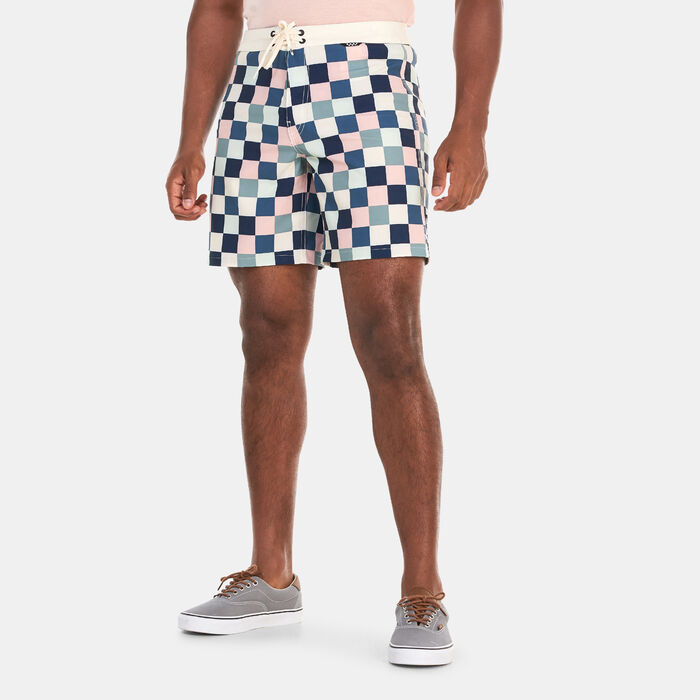 Vans Men's Daily Check 17-Inch Boardshorts White Vans Men's Daily Check 17-Inch Boardshorts White image number 0