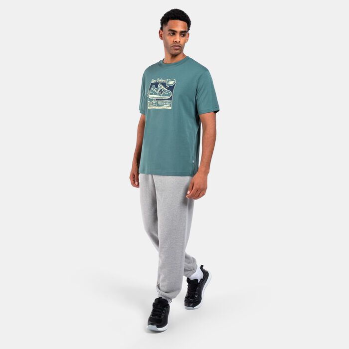 New Balance Men's Advert Graphics T-Shirt Green New Balance Men's Advert Graphics T-Shirt Green image number 2