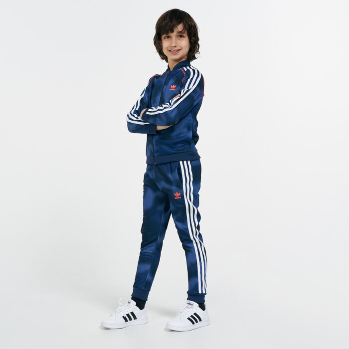 adidas Originals Kids' Essentials Camo Superstar Tracksuit (Younger Kids) Blue adidas Originals Kids' Essentials Camo Superstar Tracksuit (Younger Kids) Blue image number 0