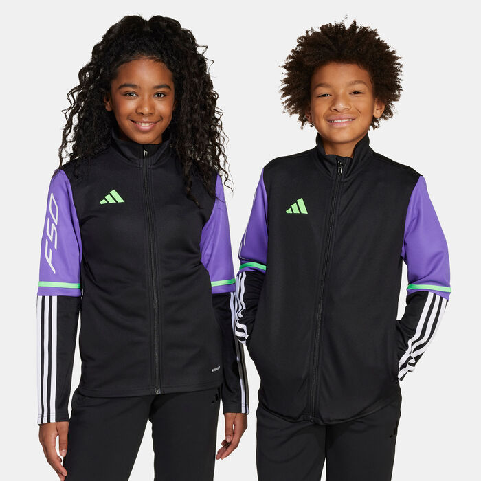 adidas Kids' F50 Football Training Jacket Black image number 4