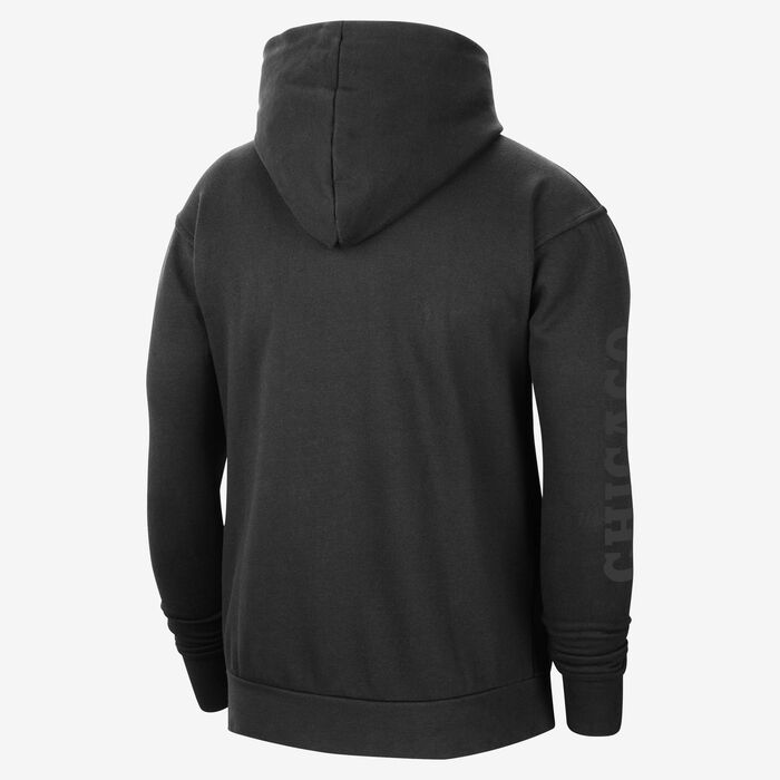 Jordan Men's NBA Chicago Bulls Courtside Statement Edition Fleece Hoodie Black Jordan Men's NBA Chicago Bulls Courtside Statement Edition Fleece Hoodie Black image number 1