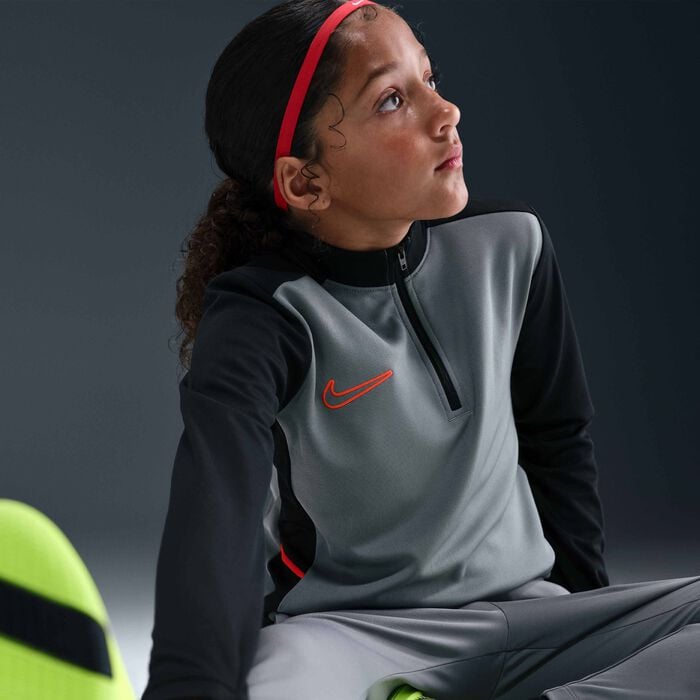 Nike Kids' Academy 1/4-Zip Football Drill Top Grey Nike Kids' Academy 1/4-Zip Football Drill Top Grey image number 2
