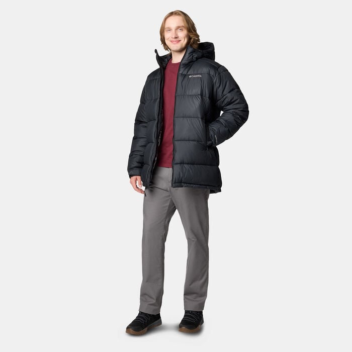 Columbia Men's Pike Lake Puffer Parka Jacket Black Columbia Men's Pike Lake Puffer Parka Jacket Black image number 2