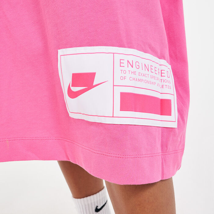 Nike Women's Sportswear Oversized Dress Red Nike Women's Sportswear Oversized Dress Red image number 2