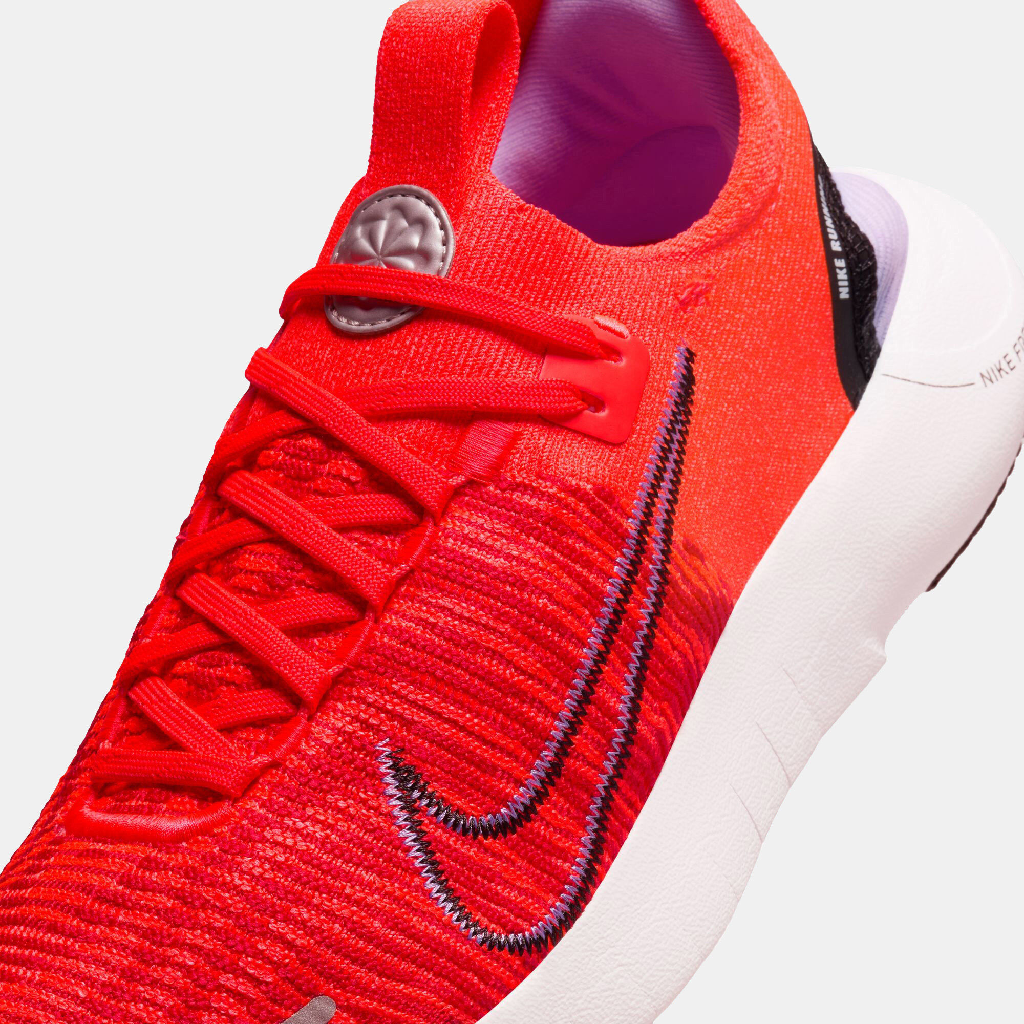 Nike free rn flyknit red on sale