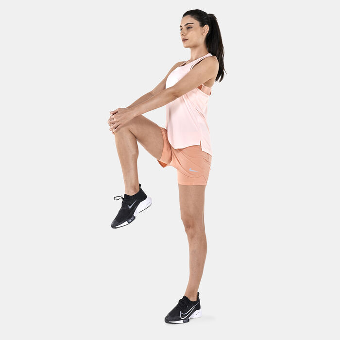 Nike Women's Swoosh Run Tank Top Ivory Nike Women's Swoosh Run Tank Top Ivory image number 2