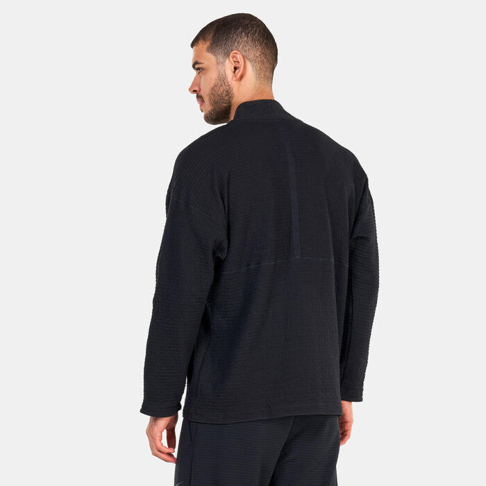 Nike Men's Yoga Dri-FIT Textured T-Shirt Black Nike Men's Yoga Dri-FIT Textured T-Shirt Black image number 1