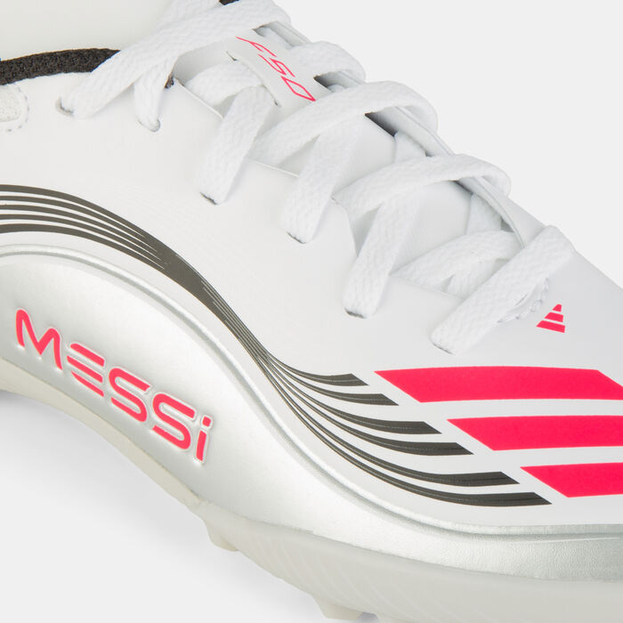 adidas Kids' F50 Messi League Turf Ground Football Shorts White adidas Kids' F50 Messi League Turf Ground Football Shorts White image number 4