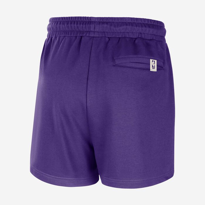 Nike Men's NBA Los Angeles Lakers Club Courtside Fleece Shorts Purple Nike Men's NBA Los Angeles Lakers Club Courtside Fleece Shorts Purple image number 1
