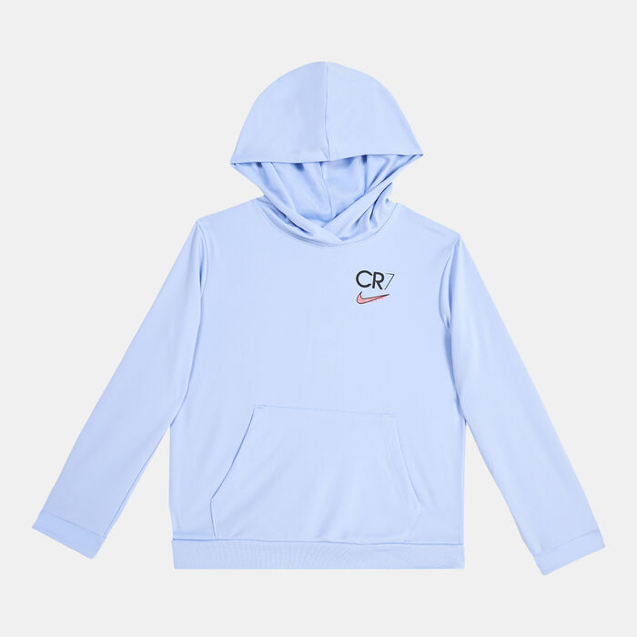 Nike Kids' CR7 Pullover Football Hoodie (Older Kids) Blue image number 0