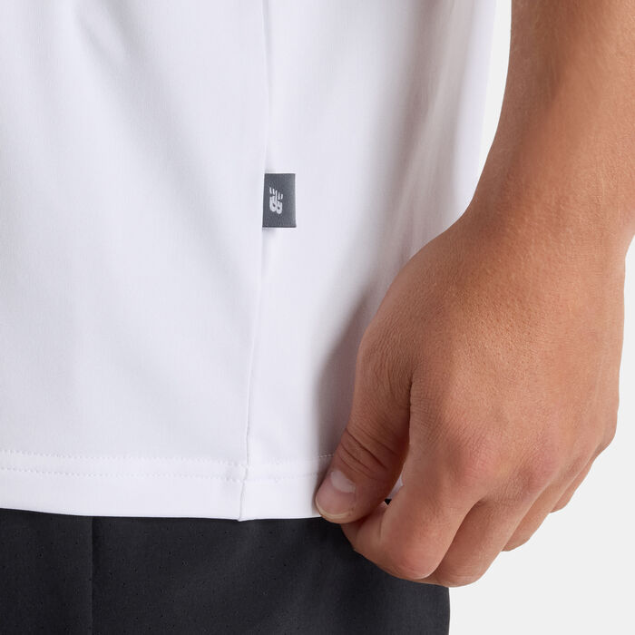 New Balance Men's Box Performance T-Shirt White New Balance Men's Box Performance T-Shirt White image number 4