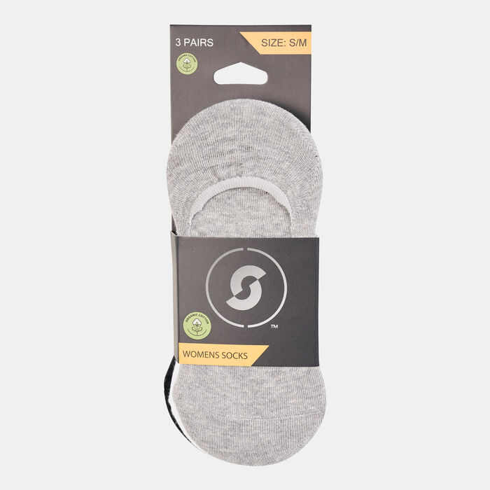 Sun and Sand Sports Women's Invisible Socks (3 Pack) - S/M Black Sun and Sand Sports Women's Invisible Socks (3 Pack) - S/M Black image number 1