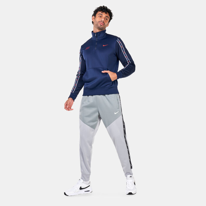 Nike Men's Sportswear Repeat Half-Zip Sweatshirt Blue Nike Men's Sportswear Repeat Half-Zip Sweatshirt Blue image number 2