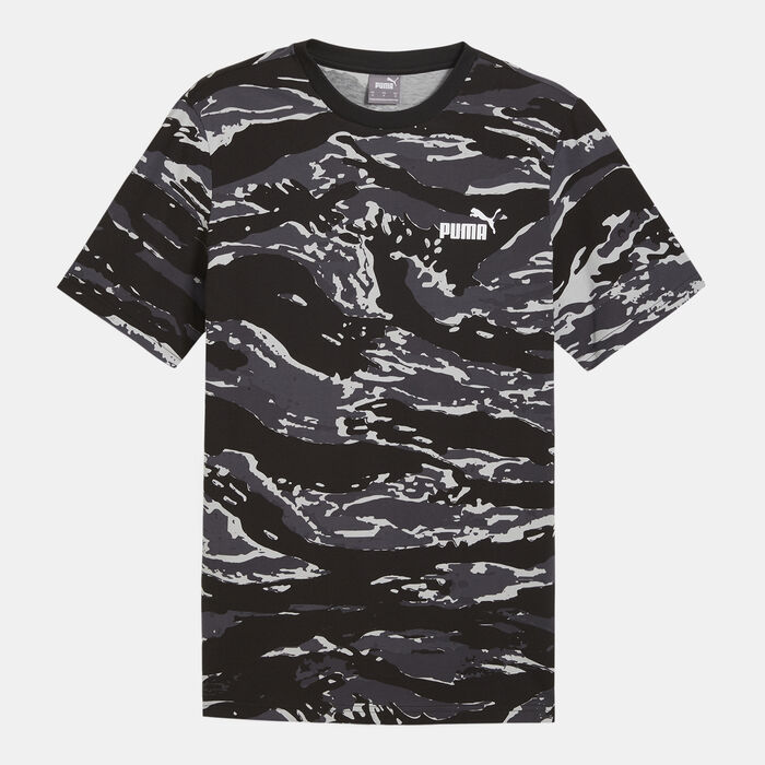 PUMA Men's Essentials+ Camo Graphic T-Shirt Black PUMA Men's Essentials+ Camo Graphic T-Shirt Black image number 0