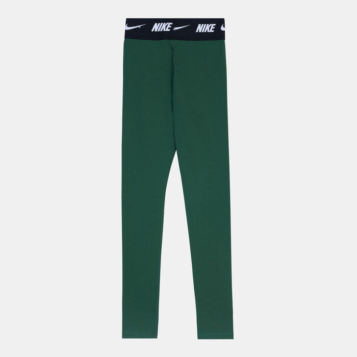 Nike Kids' Sportswear High-Rise Leggings (Older Kids) Green image number 1