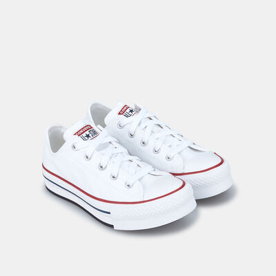 Converse Kids' Chuck Taylor All Star Lift Platform Unisex Shoe White Converse Kids' Chuck Taylor All Star Lift Platform Unisex Shoe White