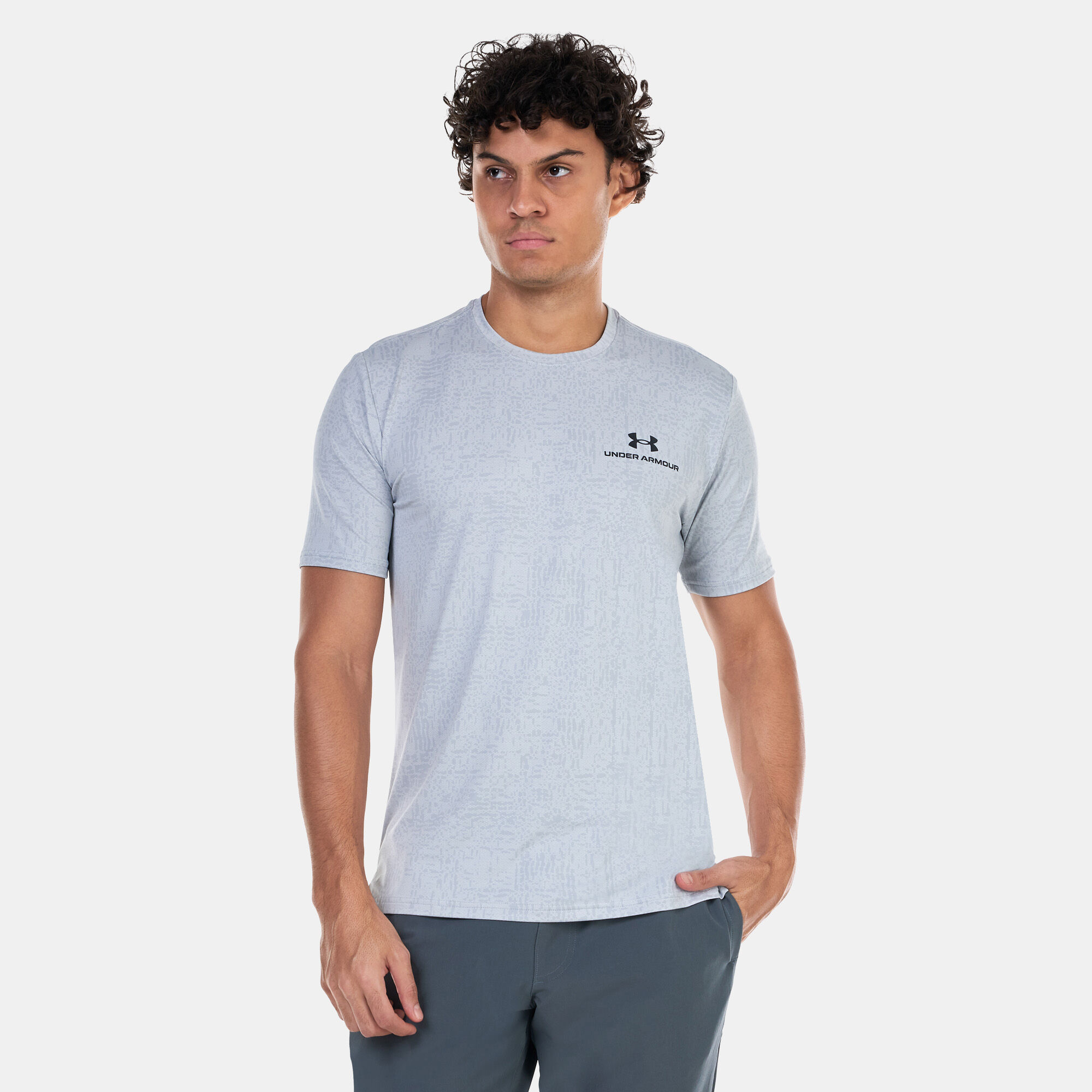 Buy Under Armour Men s UA RUSH Energy Print Training T Shirt Grey