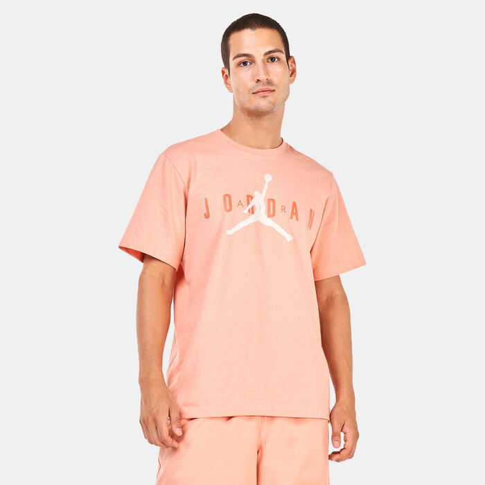 Jordan Men's Air Wordmark T-Shirt Orange Jordan Men's Air Wordmark T-Shirt Orange image number 0