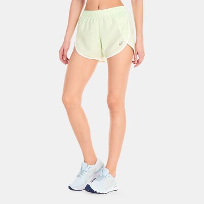 ASICS Women's Icon 4-Inch Shorts Green ASICS Women's Icon 4-Inch Shorts Green