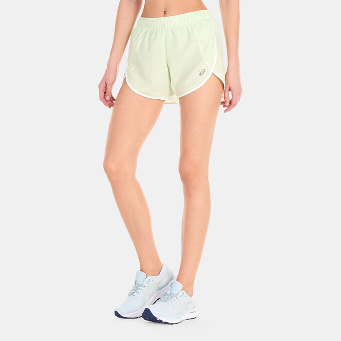 ASICS Women's Icon 4-Inch Shorts Green ASICS Women's Icon 4-Inch Shorts Green image number 0