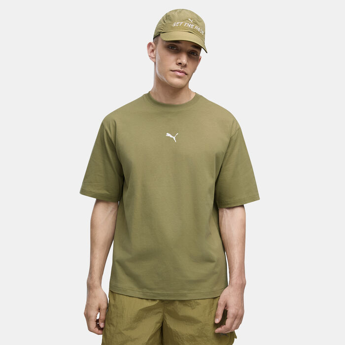 PUMA Men's Run Culture Collective Graphic T-Shirt Green image number 0