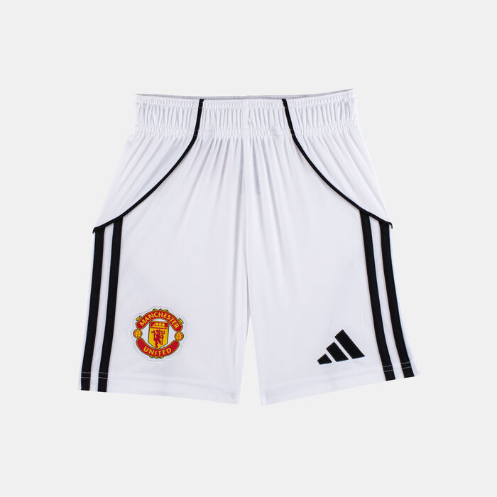 adidas Kids' Manchester United 25/26 Home Replica Football Shorts White image number 0