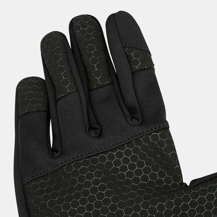 Timberland Men's Stretch Colorblock Softshell Fleece Gloves Black Timberland Men's Stretch Colorblock Softshell Fleece Gloves Black image number 2