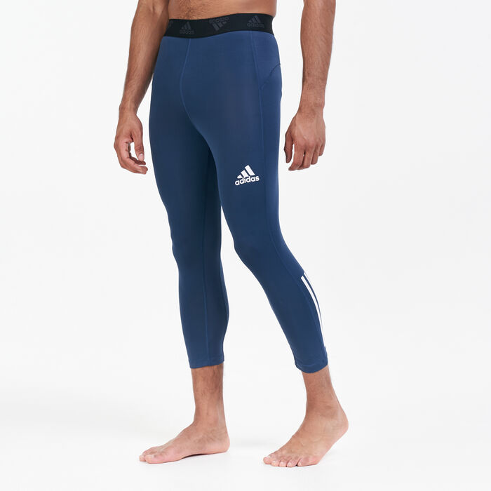 adidas Men's Techfit 3/4 3-Stripes Tights adidas Men's Techfit 3/4 3-Stripes Tights image number 0