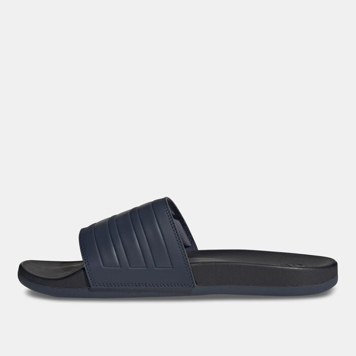 adidas Adilette Comfort Slides Blue adidas Adilette Comfort Slides Blue image number 1