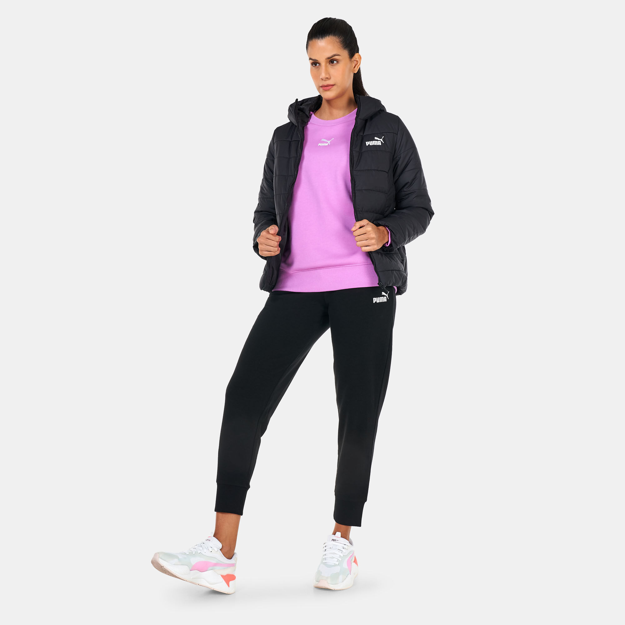 Women s Essentials Padded Jacket Black PUMA in KSA SSS