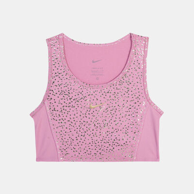 Nike Kids' Dri-FIT One Crop Tank Top (Older Kids) Pink