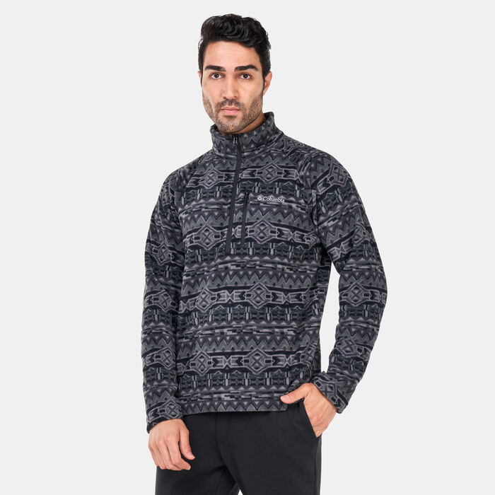 Columbia Men's Fast Trek™ Printed Sweatshirt Green Columbia Men's Fast Trek™ Printed Sweatshirt Green image number 0