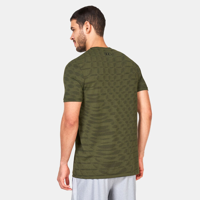 Under Armour Men's UA Seamless Novelty Training T-Shirt Green Under Armour Men's UA Seamless Novelty Training T-Shirt Green image number 1