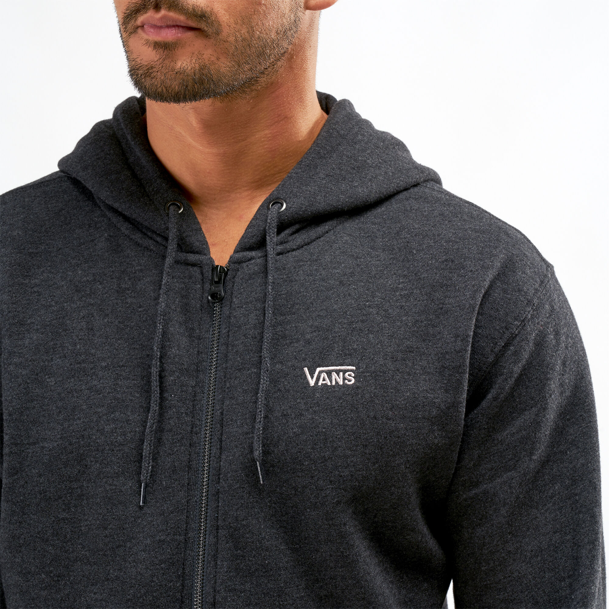vans grey zip hoodie