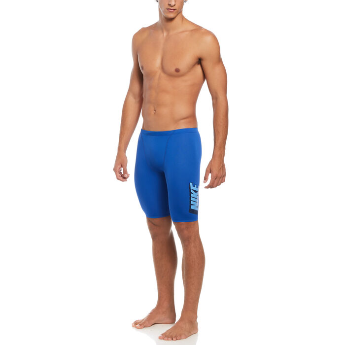 Nike Swim Men's HydraStrong Multi Graphic Swim Jammer Blue Nike Swim Men's HydraStrong Multi Graphic Swim Jammer Blue image number 2