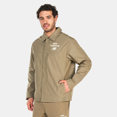 New Balance Men's Essentials Reimagined Woven Jacket Green New Balance Men's Essentials Reimagined Woven Jacket Green