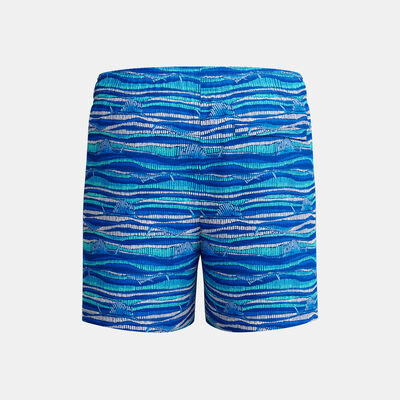 Speedo Kids' Digi Printed Swimming Shorts Blue
