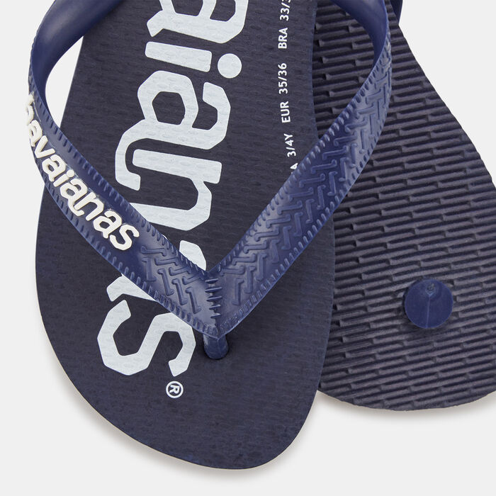 Havaianas Top Logomania Flip Flops Blue Havaianas Top Logomania Flip Flops Blue image number 1