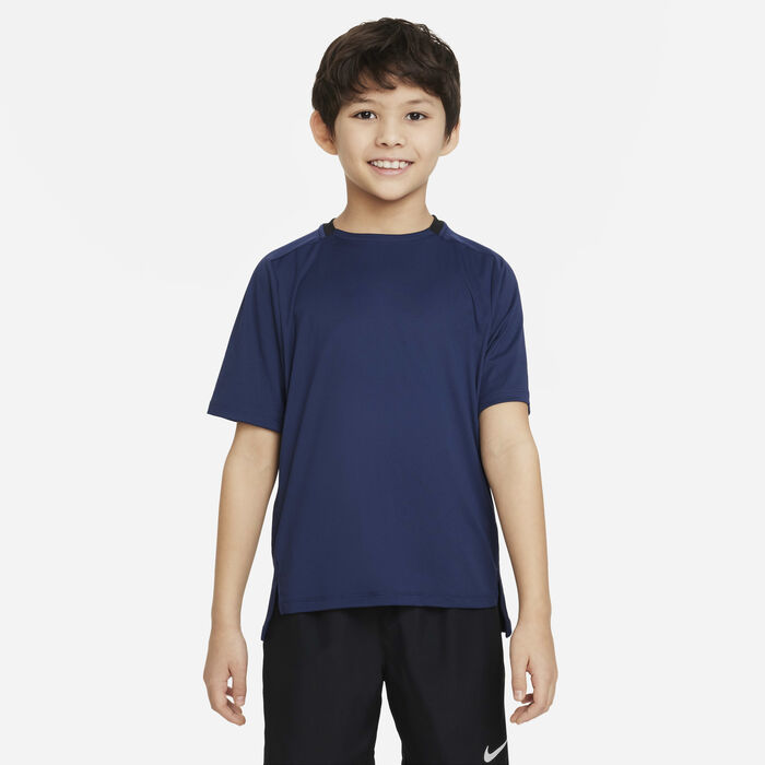 Nike Kids' Multi Dri-FIT Training Top Blue Nike Kids' Multi Dri-FIT Training Top Blue image number 0