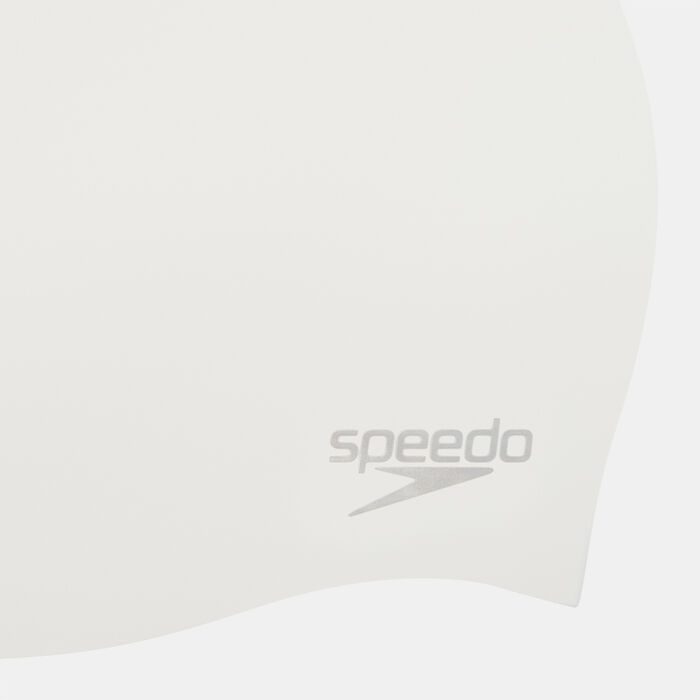 Speedo Moulded Swimming Cap White image number 2