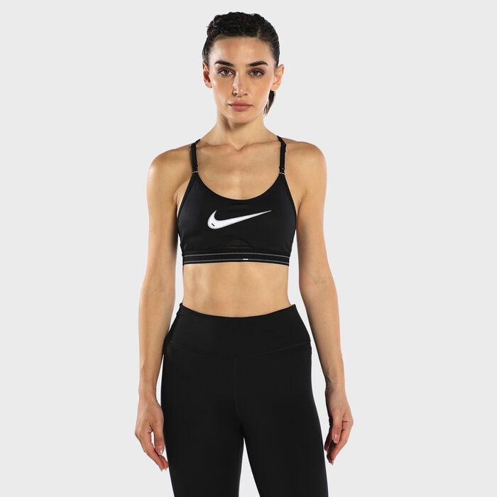 Buy Nike Women's Dri-FIT Indy Padded Graphic Sports Bra White in KSA -SSS