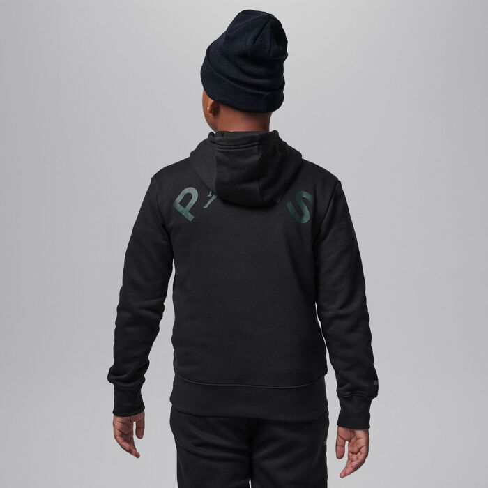 Jordan Kids' Paris Saint-Germain Pullover Hoodie Black image number 4