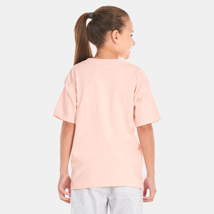 Jordan Kids' Icon Play Team T-Shirt (Older Kids) Pink image number 1