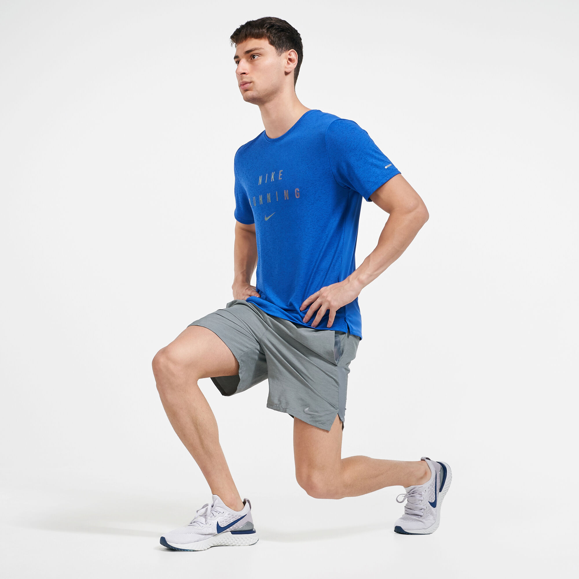 Challenger men's 9 lined running shorts sales