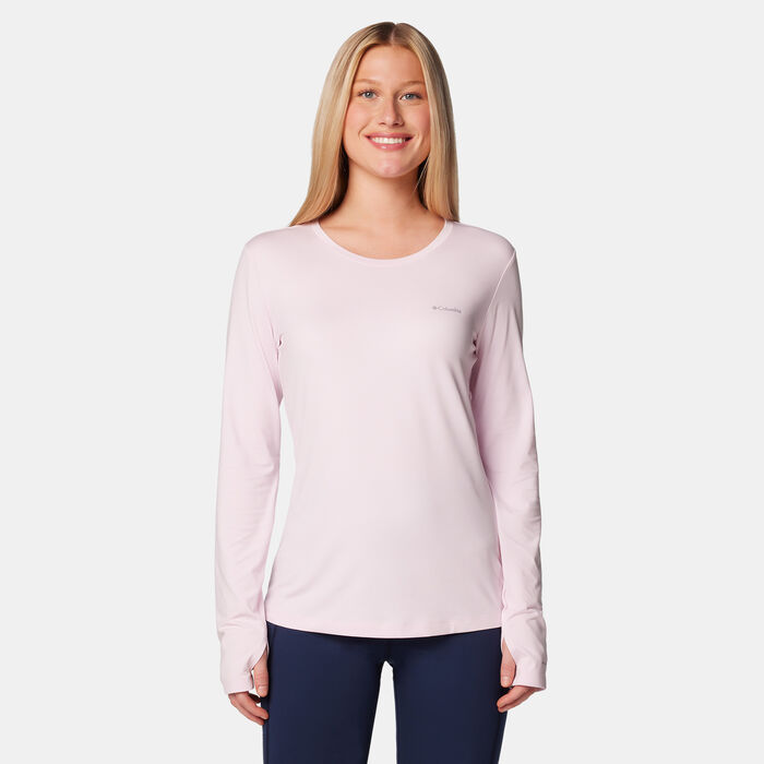 Columbia Women's Sloan Ridge Long Sleeve T-Shirt Pink image number 0