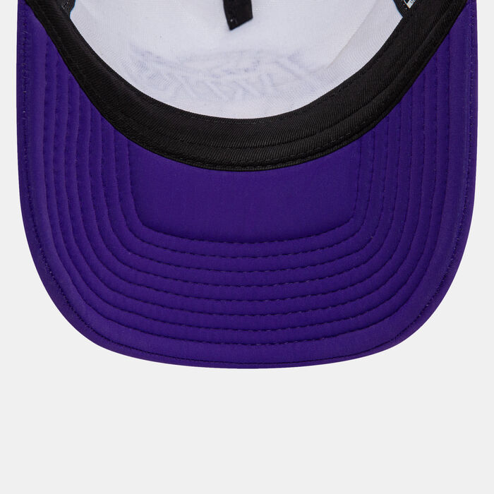 New Era Men's NBA Los Angeles Lakers Flower 9FORTY Trucker Cap Purple New Era Men's NBA Los Angeles Lakers Flower 9FORTY Trucker Cap Purple image number 2